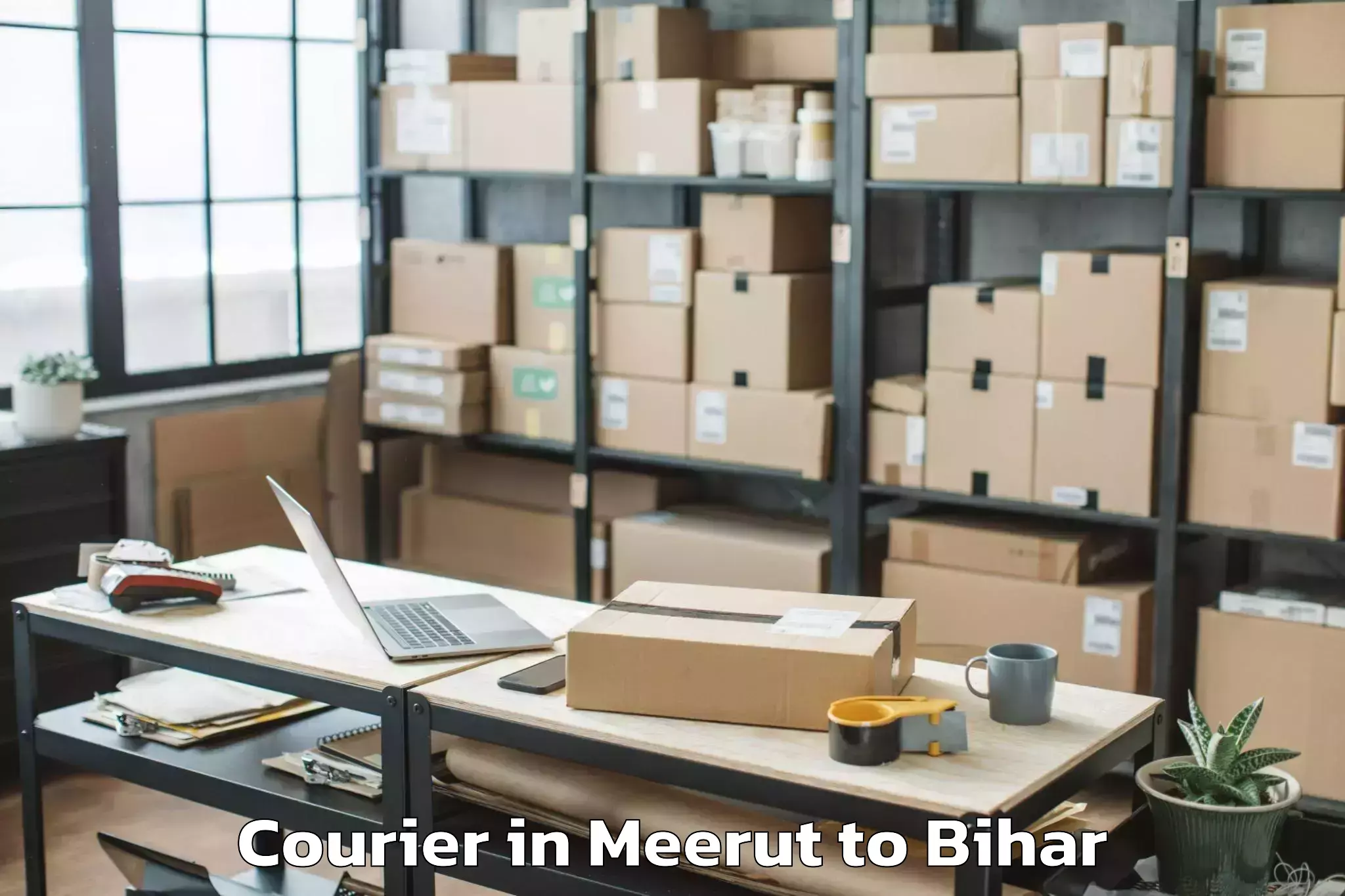 Trusted Meerut to Turkauliya Courier